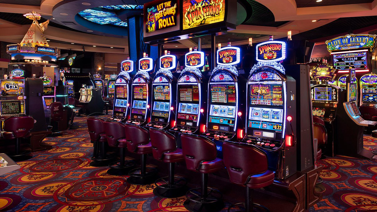 Gaming machines in a casino