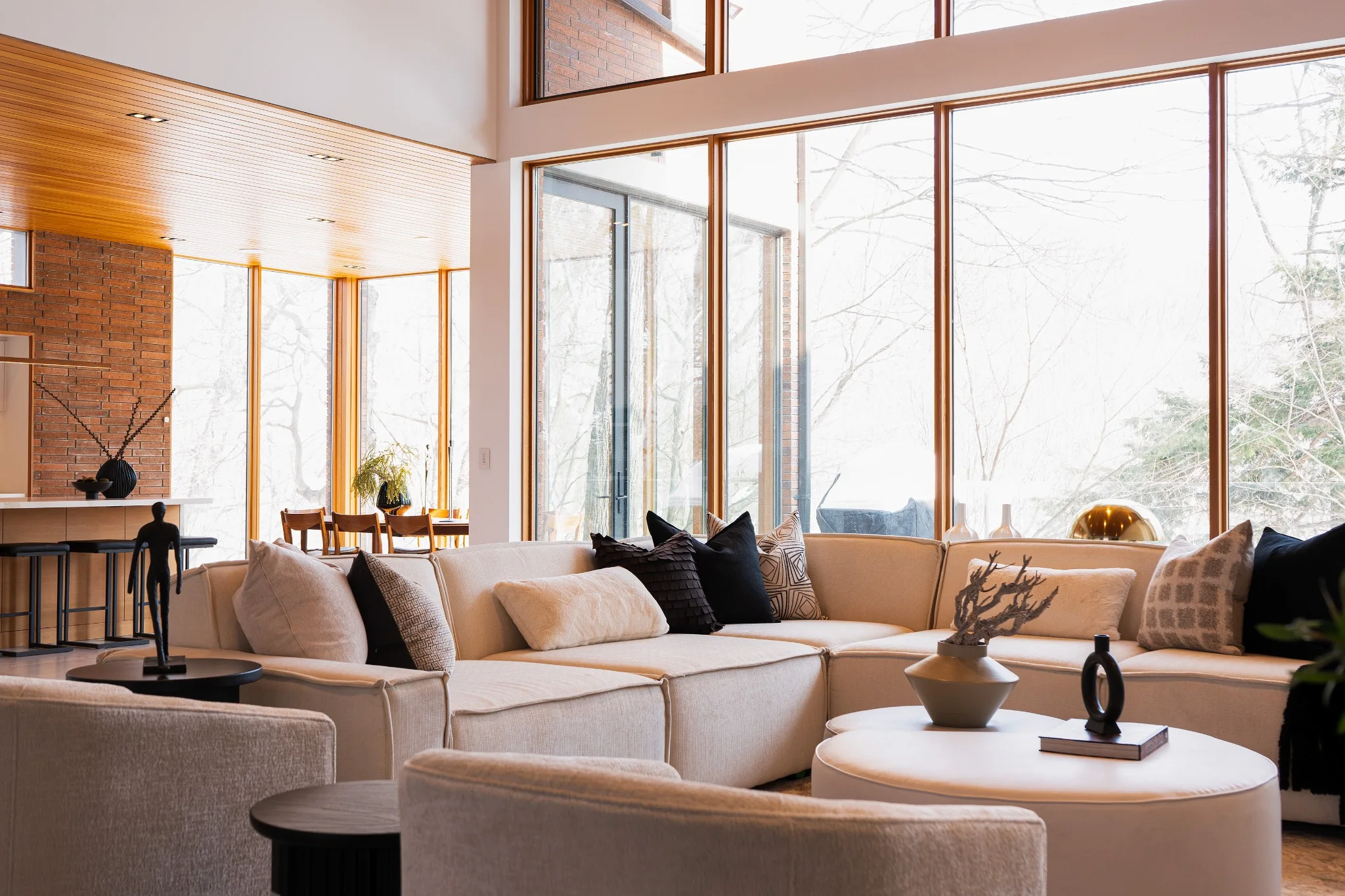 Living room in a Sync Control4 home automation project